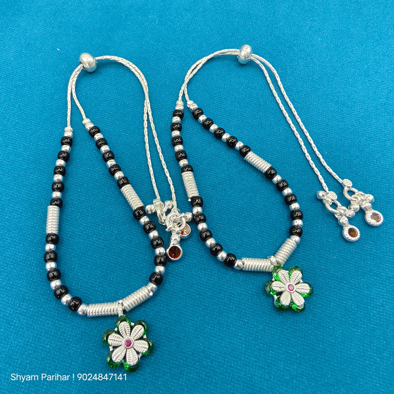 silver anklet