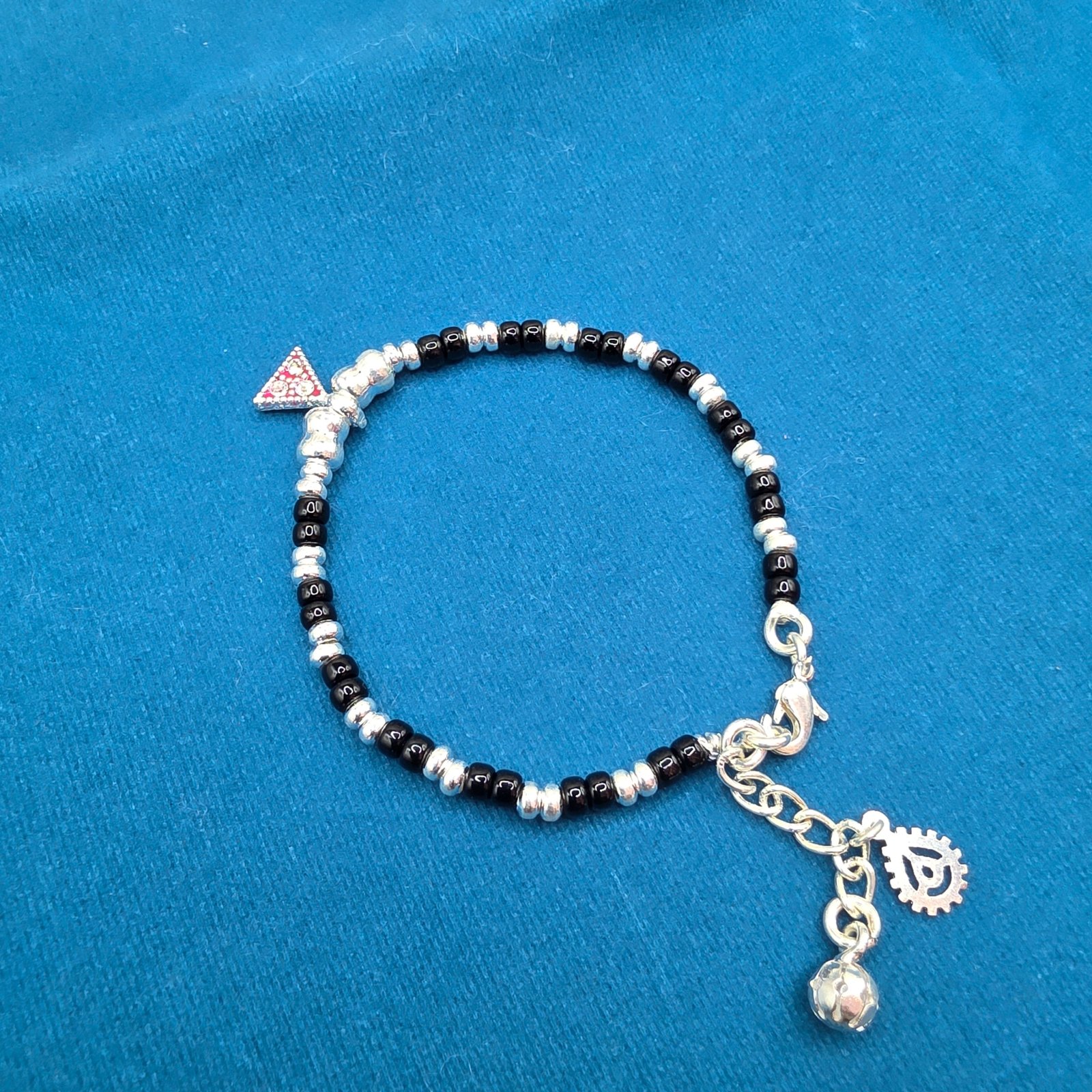 Single Hand Silver Najriya Anklet for Girls