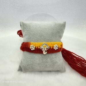 Silver Dhaga Rakhi For Brother