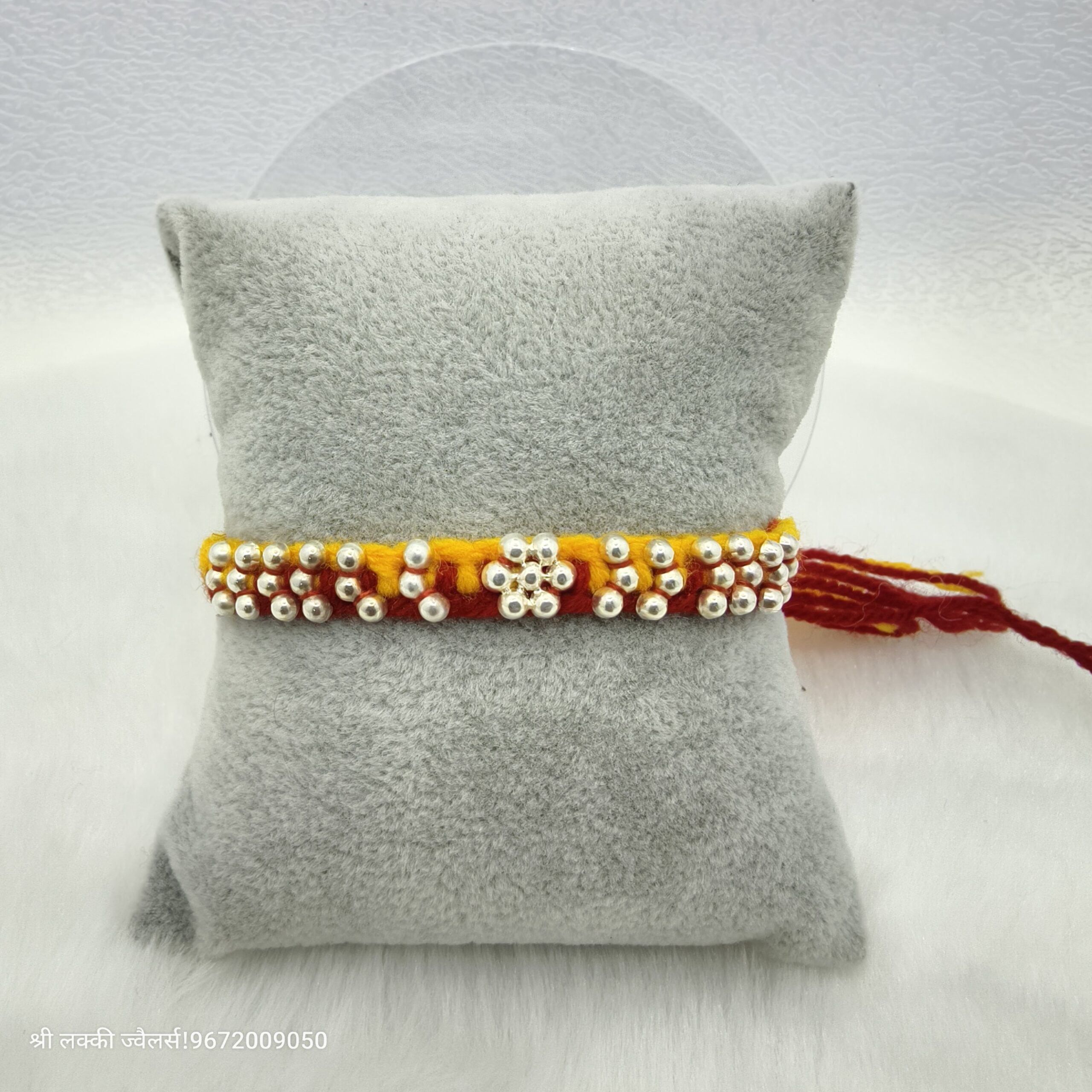 Silver Dhaga Rakhi For Brother