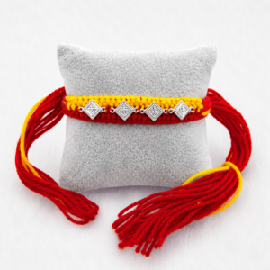 Silver Dhaga Rakhi For Brother