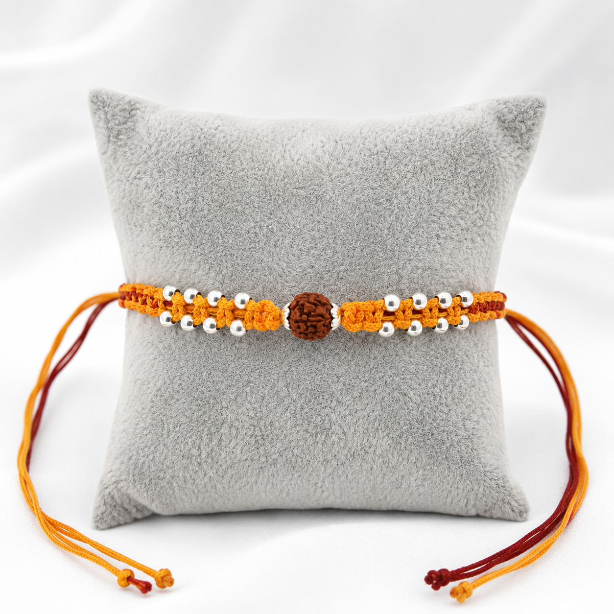 Silver Dhaga Rakhi For Brother