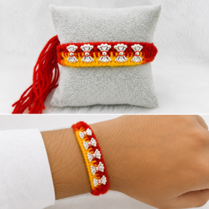 Silver Dhaga Rakhi For Brother